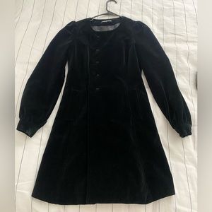 Betsey Johnson Velvet Coat Size 4